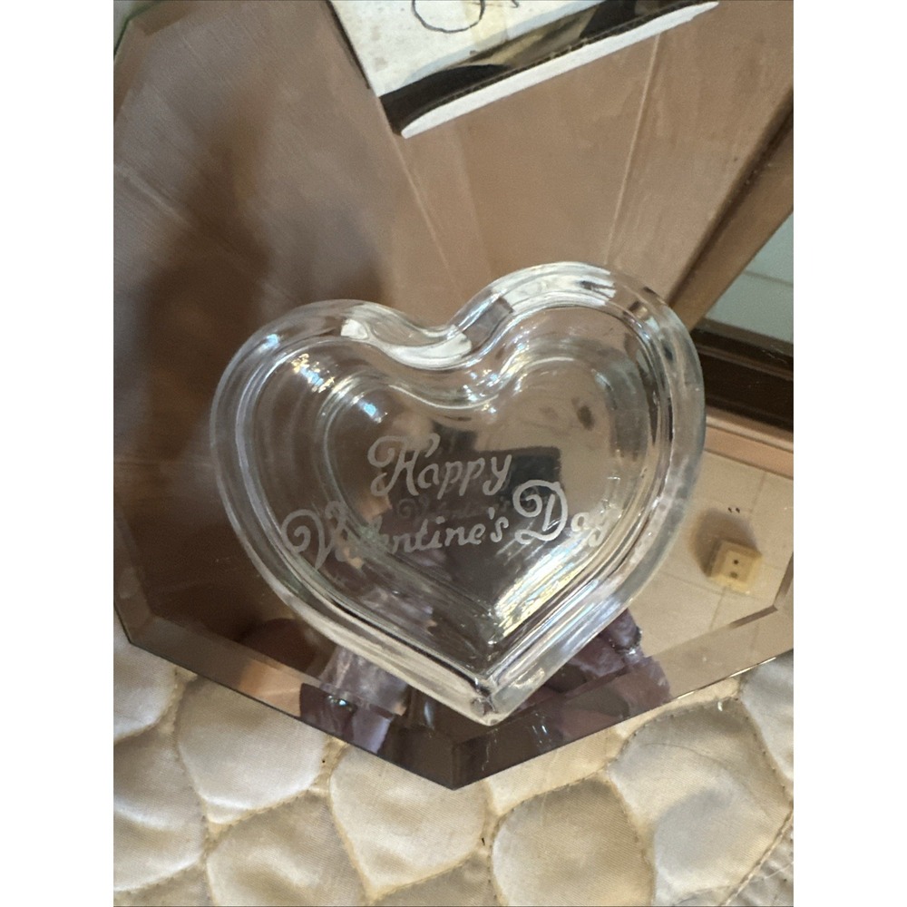Happy‎ Valentines Day Crystal Tiara Trinket Dish